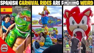 Spain's Carnival Rides are WEIRD AS HELL (Ferias) 🇪🇸