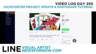 My Kickstarter Project Update and Photoshop Shapes Tutorial For Video Day 250