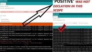 how to fix POSITIVE not declared in this scope on arduino