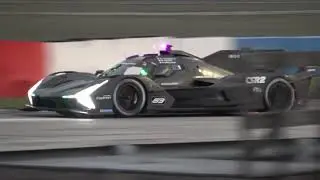 NEW Lamborghini SC63 GTP Hypercar Night Test at Sebring