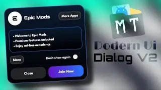 🔥 MODERN UI DIALOG USING MT MANAGER (2025) ✨📱 | PREMIUM APP DESIGN TUTORIAL