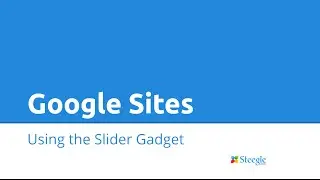 Google Sites - Using the Slider Gadget