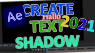Adobe After Effects Text shadow/schatten erstellen | Tutorial (2021-22)