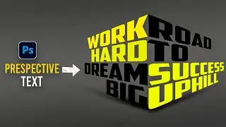 How to Create Prespective Text Effect in Photoshop | GFX Tutorials