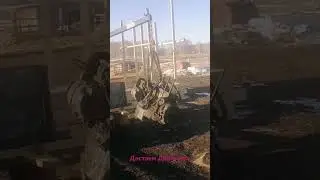 Замена двигателя иж 2717, минитрактором #tractor #двигатель #ремонт