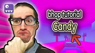 BHOP CANDY 👉 ALL 35 POINTS tutorial, walkthrough Krunker.io parkour map 100%