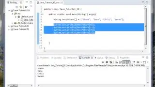Beginner Java Tutorial #10: For loop with arrays in Java