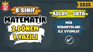 8. Sınıf Matematik 2.Dönem 1.Yazılı Soruları