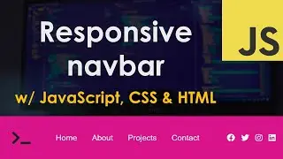 Responsive Dropdown Navigation Menu – Vanilla JavaScript, CSS & HTML