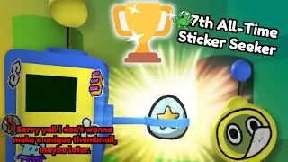 Finishing Sticker-Seeker Quest Machine Rank 200 + #27 All Time Sticker-Seeker | Bee Swarm Simulator