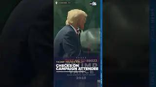 Trump paused his campaign speech to check on a rally attendee