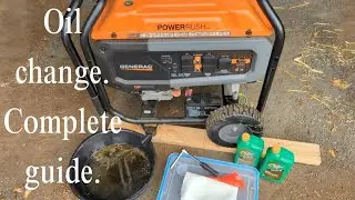 Step by step guide for Generac generator oil change.