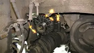 7. What's the easiest way to remove a Ford Escape 3L V6 alternator?