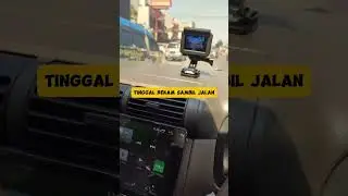 pasang action cam di dashboard mobil 