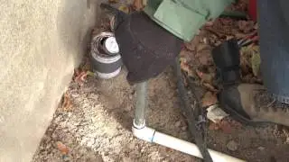 How to connect a PVC pipe to an outdoor tap