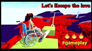 Lava escaping in sakura school simulator 🔥🔥🔥#gameplay