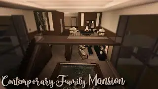 (345k) Contemporary Family Mansion // Bloxburg Speedbuilds