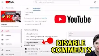 How To Disable Comments On YouTube 2021