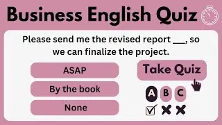 Business English Quiz | Business English Vocabulary | Learn Business English