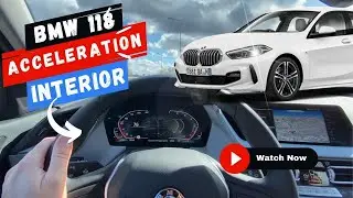BMW 118i F40 2022 Acceleration / Interior / Engine sound