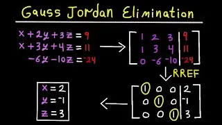 Gauss Jordan Elimination & Reduced Row Echelon Form | RREF