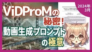 167万件の動画生成プロンプトデータセットVidProMがAI研究を加速（2024-03）【論文解説シリーズ】