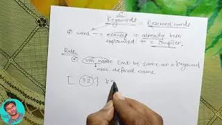 2-8|C Keywords|List of Kewords in C language|32 keywords of C