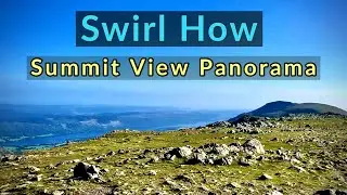 Swirl How : Labelled Summit View Panorama - Lake District Southern Fells