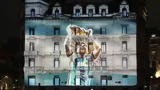 Video Mapping Argentina FIFA World cup