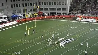 Montreal Alouettes' Jose Maltos kicks a 26-yard field goal vs. Edmonton Elks 8/25/24