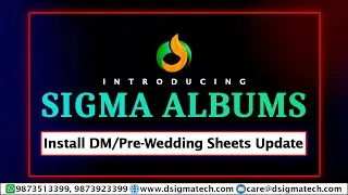Sigma Albums: How Download and Install DM/Pre-Wedding Sheets Update (Update_V1)