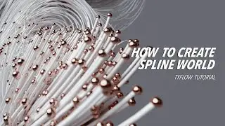 Create spline world | Tyflow Tutorial
