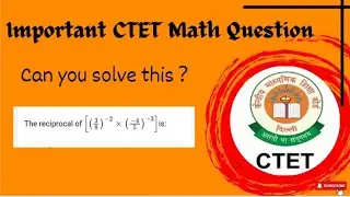 CTET paper 2 Math Important Questions //इस Type का question हर साल पूछा जाता है । 😳 #ctetmaths #ctet