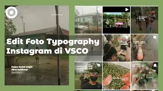 Cara edit foto minimalis typography instagram kekinian VSCO_@Rino_id
