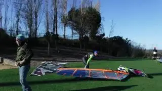 Kiter Shocks Old Windsurfers with Lofting Air