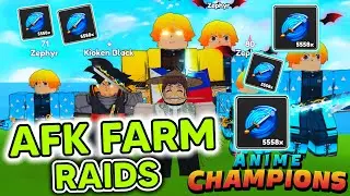 HOW TO AFK FARM RAID! GET *QUIRK REROLLS* FAST! In Anime Champions Simulator | Roblox