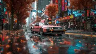 Vaporwave Delorean Time Machine - Synthwave Chillwave Mix