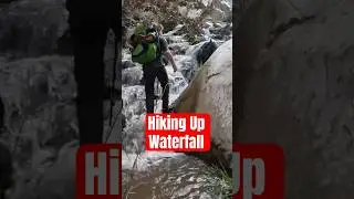 Conquering Waterfall Obstacle To Reach Mojave Desert Ghost Town