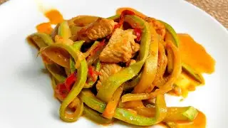 ТАКИЕ вкусные КАБАЧКИ вы еще не ели. Кабачковая лапша с индейкой — идея вкусного ужина.