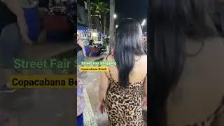 🇧🇷 Copacabana Beach | Rio De Janeiro | Street Fair Shopping #popular #travel #brasil #streetfood