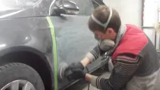 Подготовка грунта под покраску по сухому
