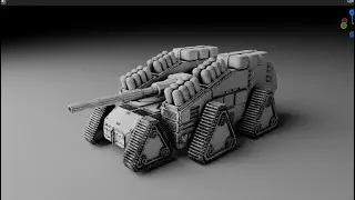 Make a Scifi Tank - Grid Modeler and Loop Copier (blender addons)