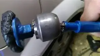 PDR. Обратный молоток и холодный клей, тест на автомобиле.