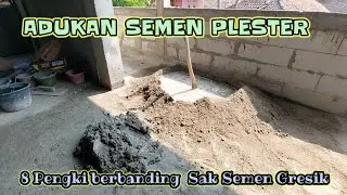CARA MEMBUAT TAKARAN SEMEN DAN PASIR UNTUK PLESTERAN | BEIT ARMUZAH