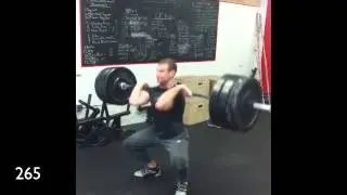 Clean & jerk. Loading 225 to 275. Ugly PR @ 275.