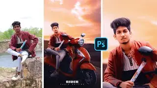 PS TOUCH MOODY WARM TYPE PHOTO MANIPULATION TUTORIAL 🔥💕 photo editing.