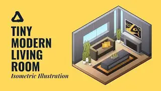 Creating a Tiny, Modern, Isometric Living Room in Affinity Designer 2 - Speed Art