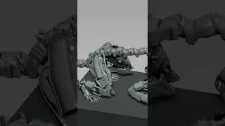Zbrush Mecha Legs Timelapse #hardsurface #zbrush #3dmodelingtutorial #conceptart #digitalart #robot