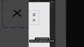How to animate an hamburger menu in Figma. 🍔 