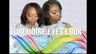 Blue eyeshadow look #withglitter